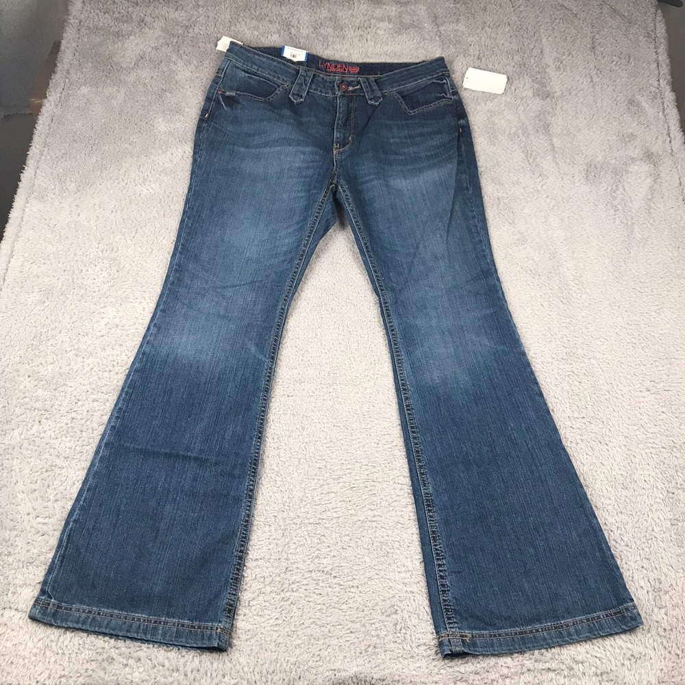 Cinch Lynden Jeans Womens 32/13R Blue Slim Trouser Flared Bareback Stretch NEW